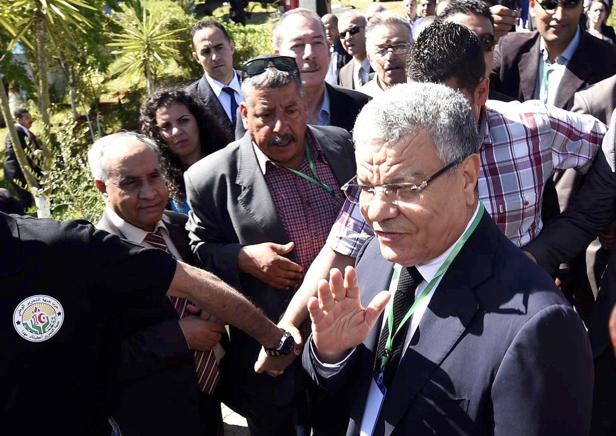 Le secrétaire général du FLN s’en est pris à « Toufik ». © Farouk Batiche/AFP