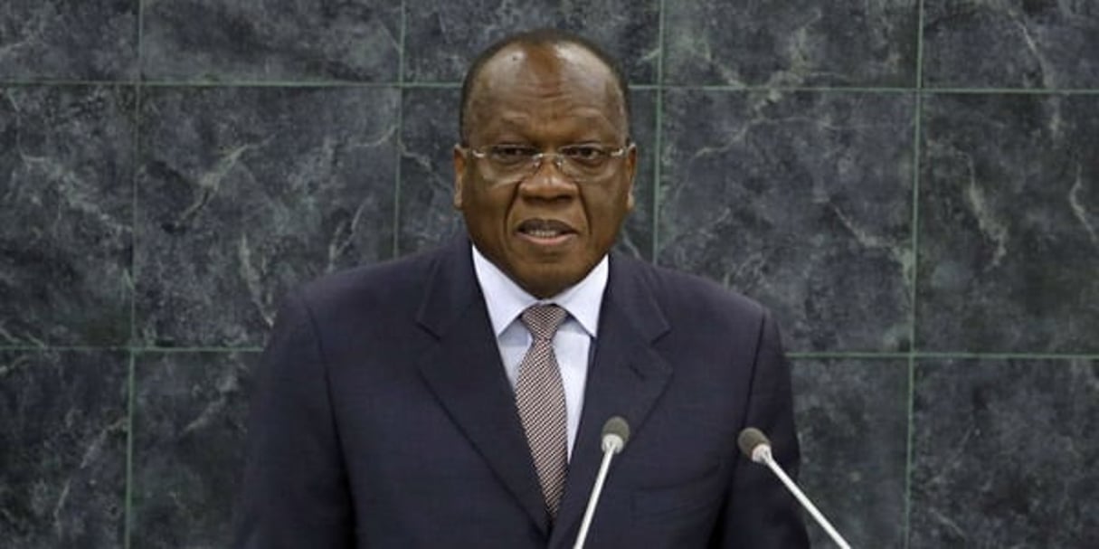 François Lounceny Fall, alors ministre guinéen des Affaires étrangères, au siège de l’ONU, à New York, le 30 septembre 2013. © Frank Franklin II/AP/SIPA