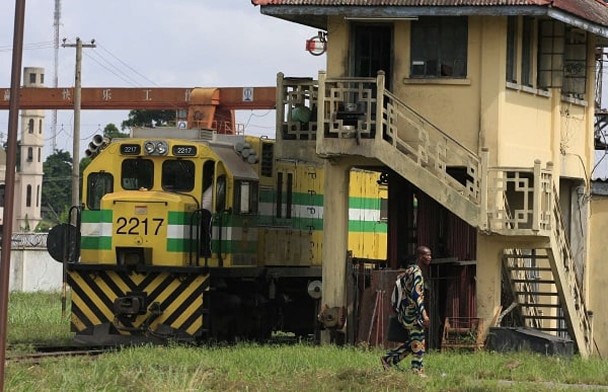 Une locomotive à Lagos le 13 avril 2013. © Jon Gambrell/AP/SIPA