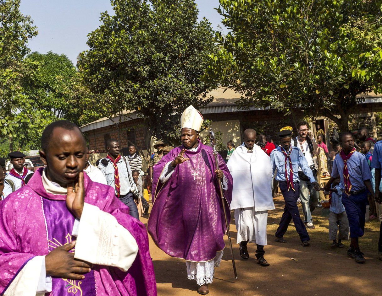 Dans un pays en pleine crise, l’archevêque de Bangui est largement apprécié. © Fred Dufour/AFP