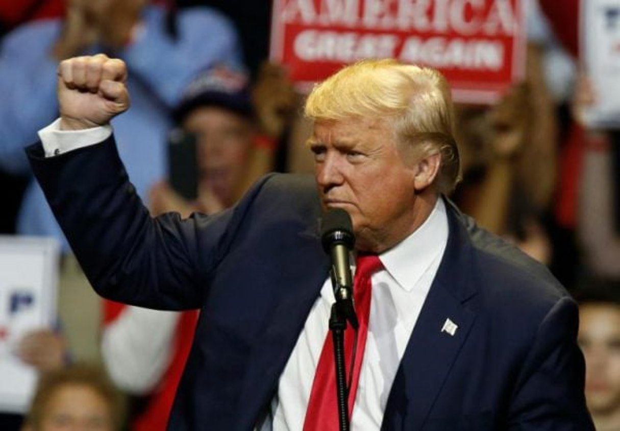 Le candidat républicain Donald Trump le 13 octobre 2016, à Cincinnati dans l’Ohio. © David Kohl/AFP