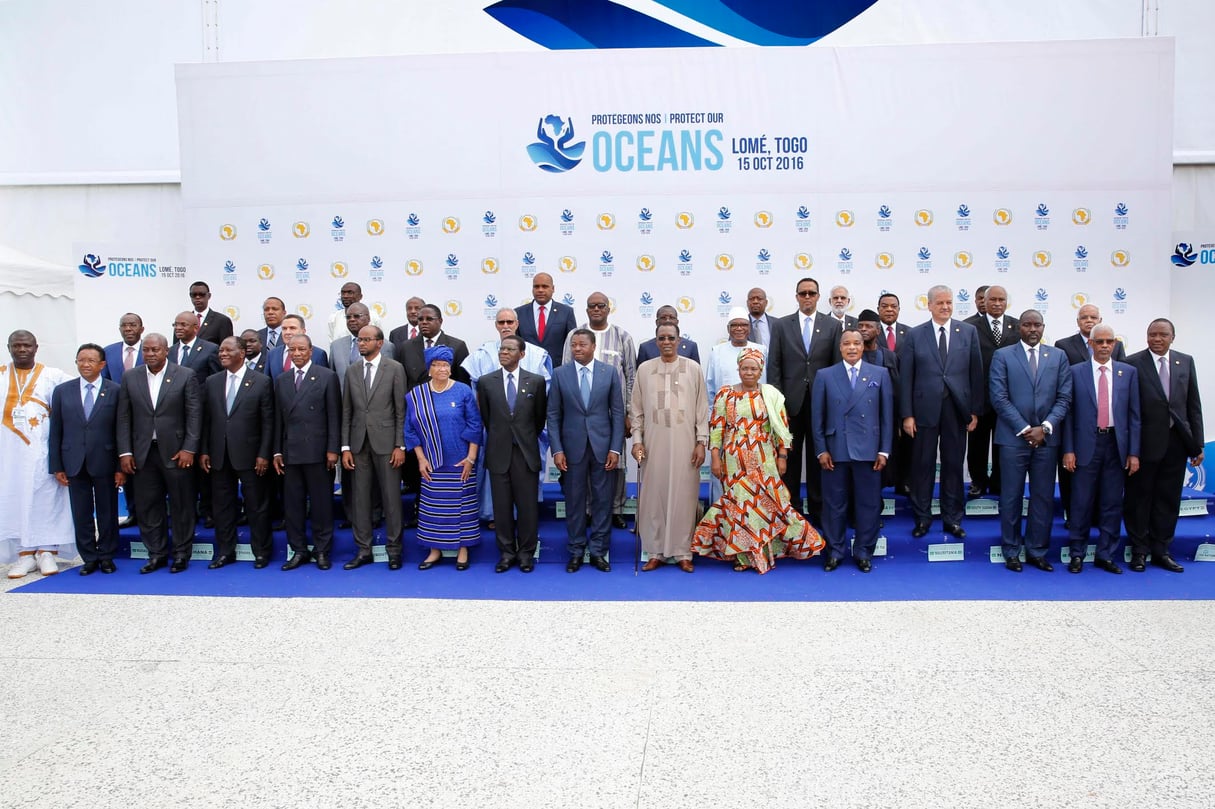 Les chefs de délégation réunis à Lomé, au Togo, le 16 septembre. © Louis Vincent, pour J.A.