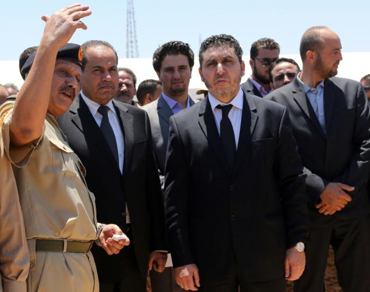 Khalifa Ghweil, le 3 juin 2015 à Tripoli, alors chef du gouvernement autoproclamé. © AFP/MAHMUD TURKIA