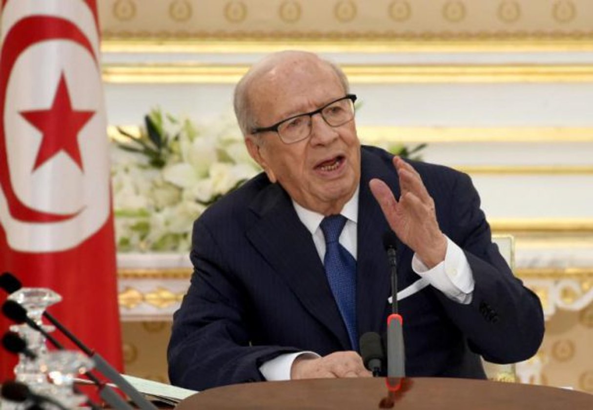 Le président tunisien Béji Caïd Essebsi, le 31 août 2016 à Carthage. © FETHI BELAID / AFP