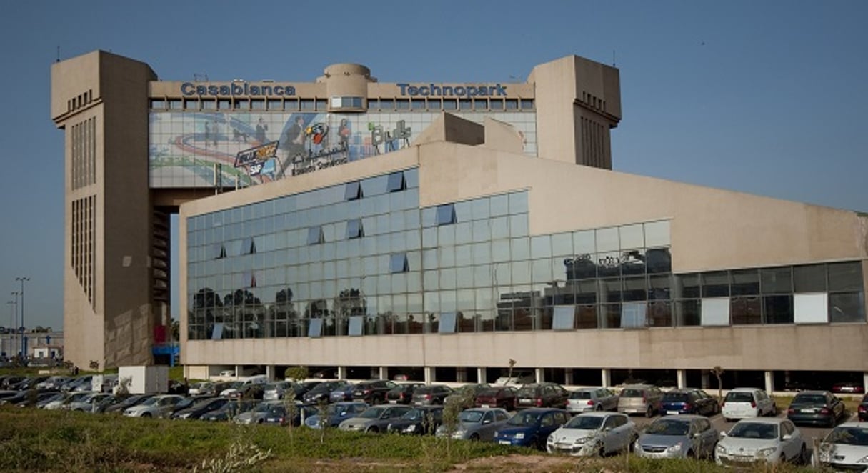 Le tissu des start-up se densifie à Casablanca, avec aujourd’hui 2 000 entreprises (ici, le Casablanca Technopark). © Hassan OUAZZANI Pour Jeune Afrique