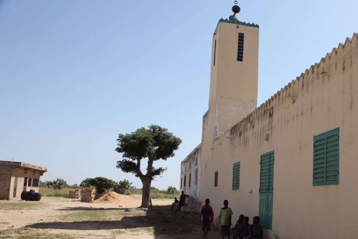 Photo de la mosquée où était l’imam Imam Alioune Badara Ndao à Kaolack, Sénégal, en novembre 2015. © Baba Ahmed/AP/SIPA