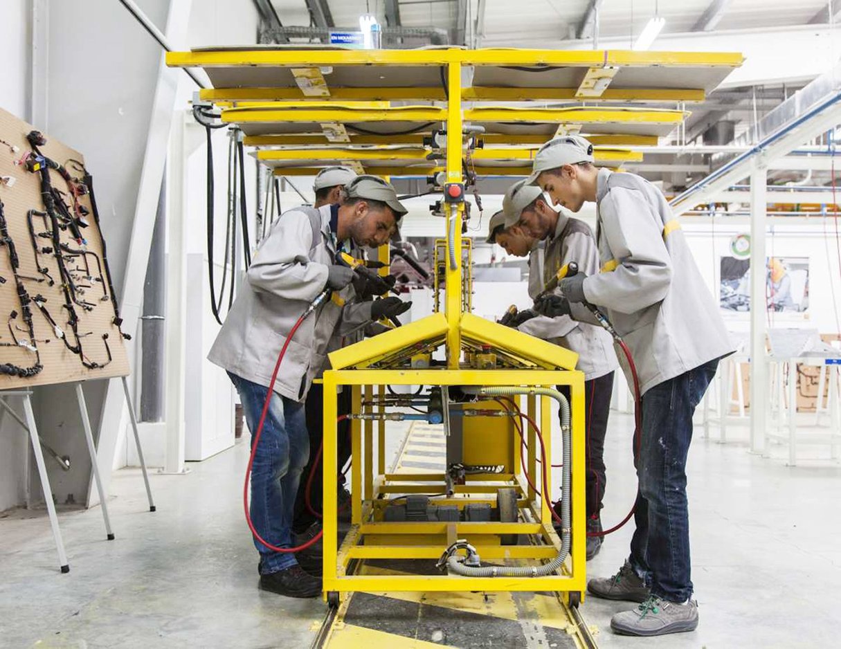 À Tanger, un institut de formation aux métiers de l’industrie automobile est intégré à l’usine Renault-Nissan. &copy; Baptiste de Ville d’Avray