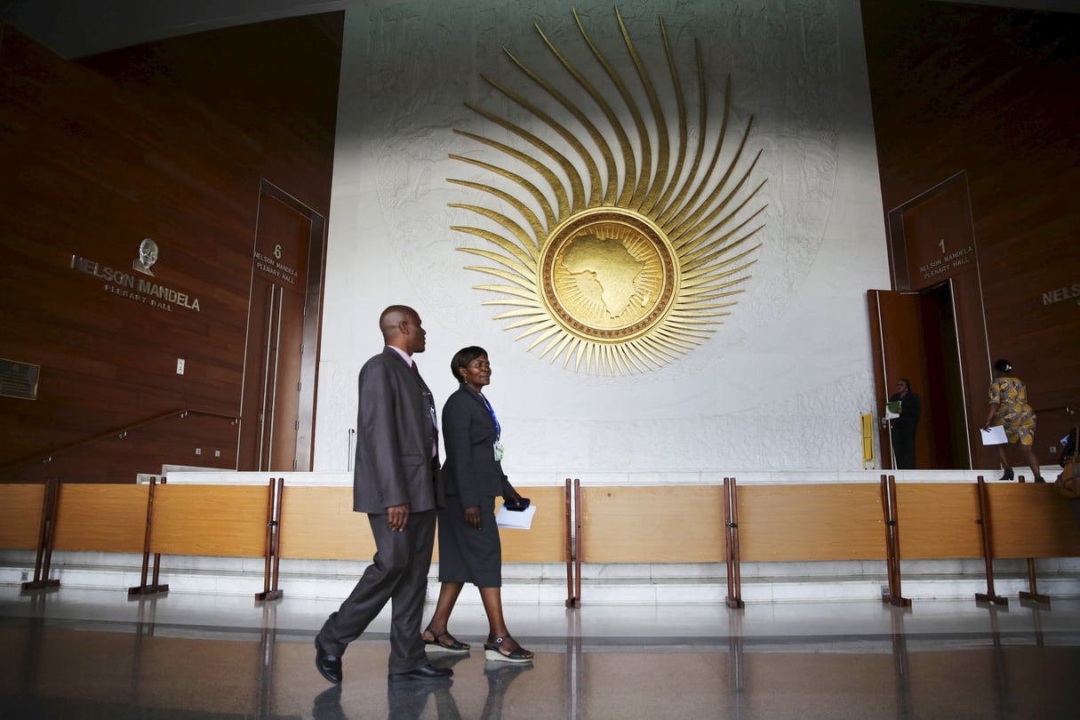 Au siège de l’Union africaine, à Addis-Abeba. © Pan Siwei/XINHUA-REA