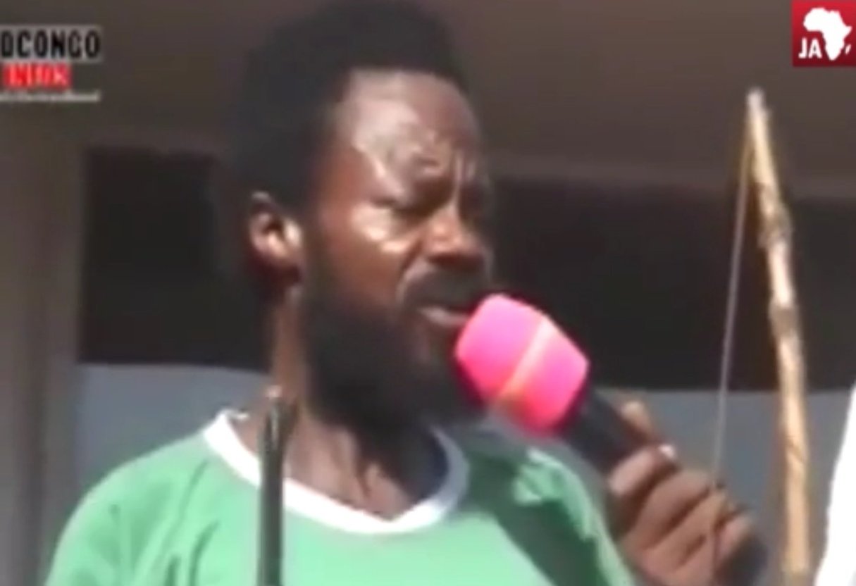Le milicien congolais « Gédéon », qui sévit dans le Haut-Katanga (archive). © Capture d’écran vidéo