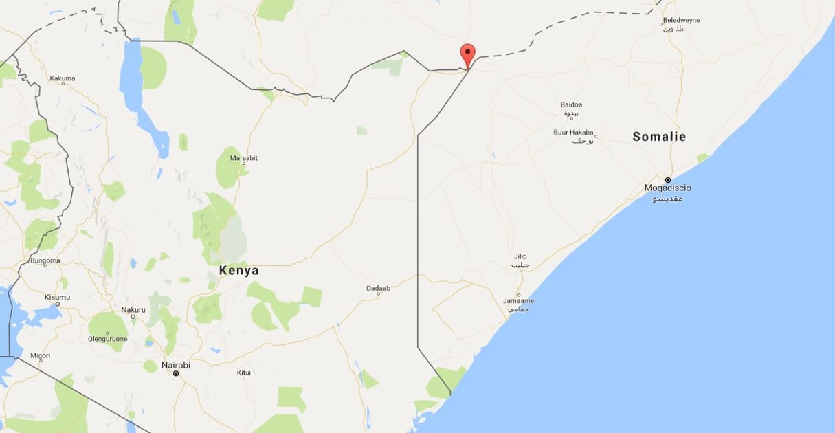 L’attaque a eu lieu dans la ville de Mandera, située dans le nord-est du Kenya. © Google Maps/Capture d’écran