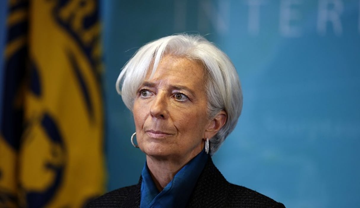La patronne du FMI, Christine Lagarde, à Washington le 15 janvier 2015. © Alex Brandon/AP/SIPA