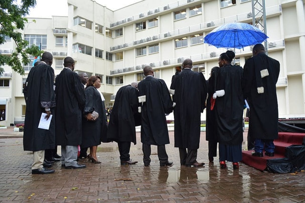 Inauguration du nouveau palais de justice, bâtiment abritant notamment la Cour constitutionnelle, le 20 février 2015 à Kinshasa. © Flickr/Monusco