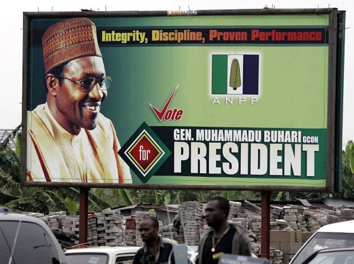 « Intégrité et discipline », les maîtres mots du président nigérian Buhari © SCHALK VAN ZUYDAM/AP/SIPA