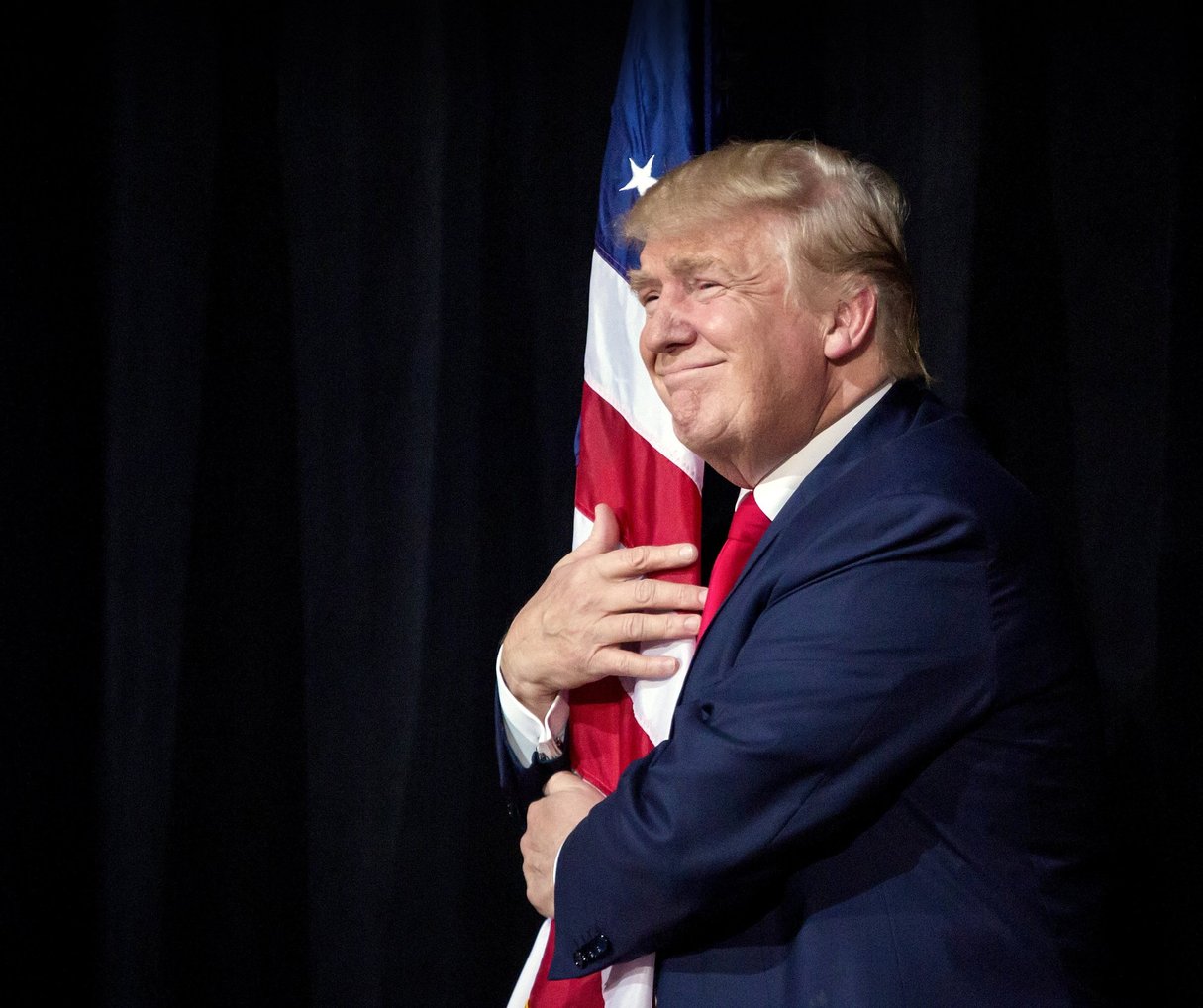Donald Trump pendant un meeting de campagne, à Tampa (Floride), le 24 octobre. © ERIC THAYER/NYT-REDUX-REA
