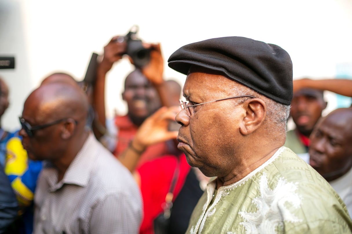 L’imprévisible Étienne Tshisekedi, 83 ans, préside toujours l’UDPS. © Gwenn Dubourthoumieu pour JA