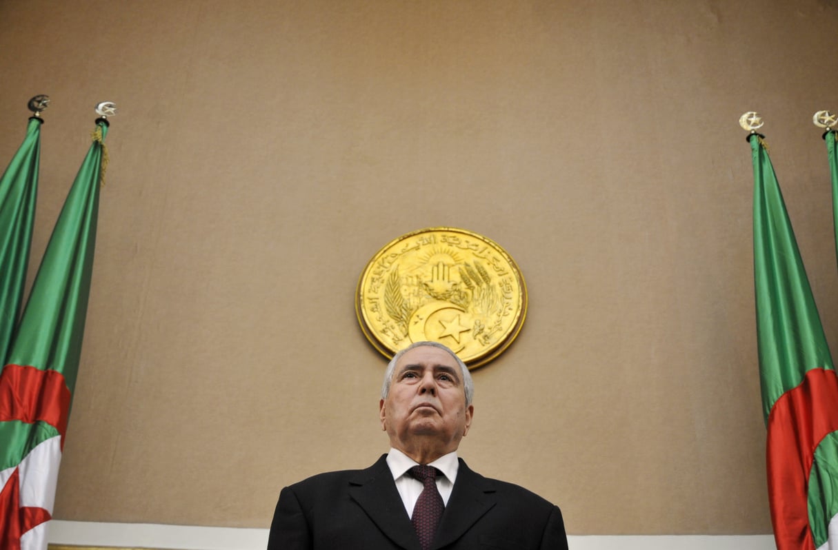 Abdelkader Bensalah, président du Conseil de la nation algérien. © Faycal Nechoud/Citizenside