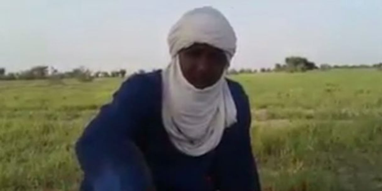 Oumar Aldjana dans une vidéo datée du 28 septembre2016. © Capture d’écran.