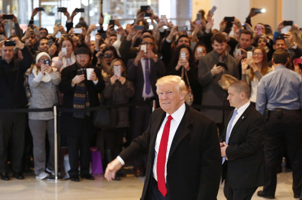 Donald Trump le 22 novembre 2016 à New York, Etats-Unis. © Mark Lennihan/AP/SIPA