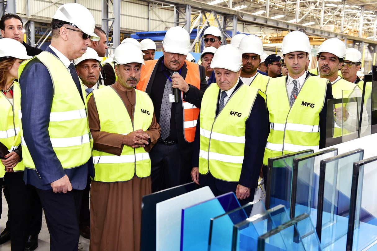 Le 14 novembre, la deuxième chaîne de production de verre plat de l’usine MFG était inaugurée à Larbaa. &copy; OMAR SEFOUANE
