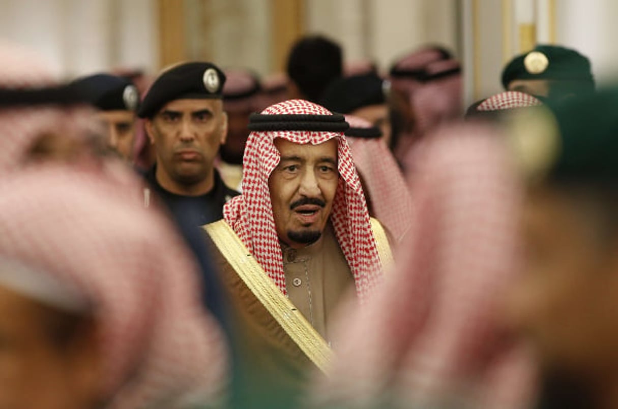 Le roi d’Arabie saoudite en janvier 2015. © Yoan Valat/AP/SIPA