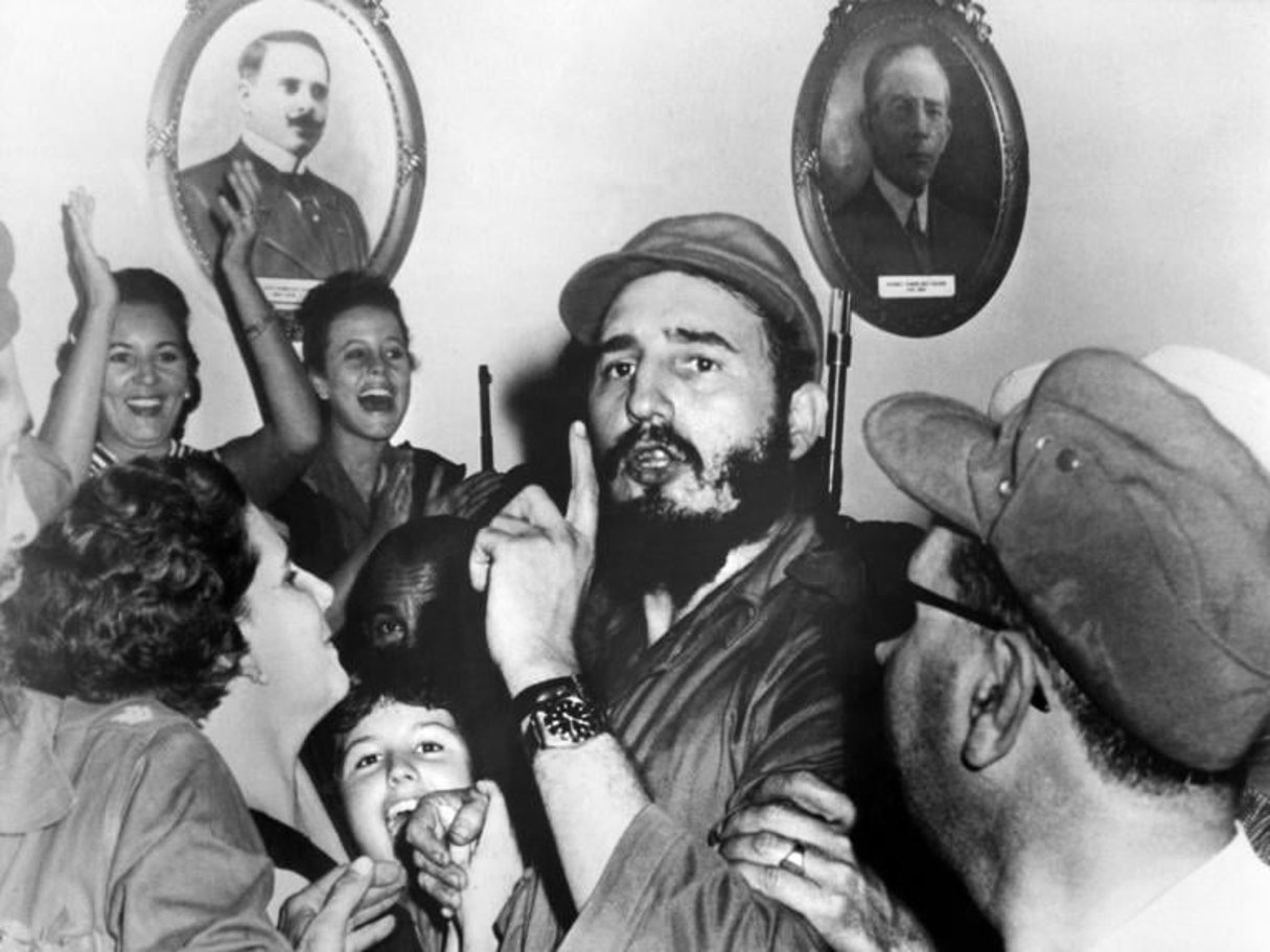 Fidel Castro le 4 janvier 1959 à Cienfuegos. © AFP