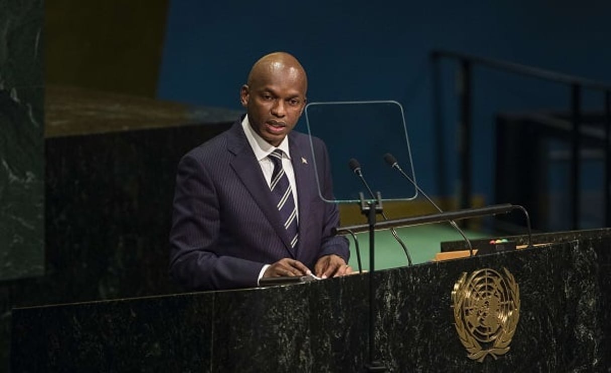 Alain Nyamitwe, ministre burundais des Affaires étrangères, à la 71e session de l’Assemblée générale des Nations unies, le 26 septembre 2016, à New York. © Andres Kudacki/AP/SIPA
