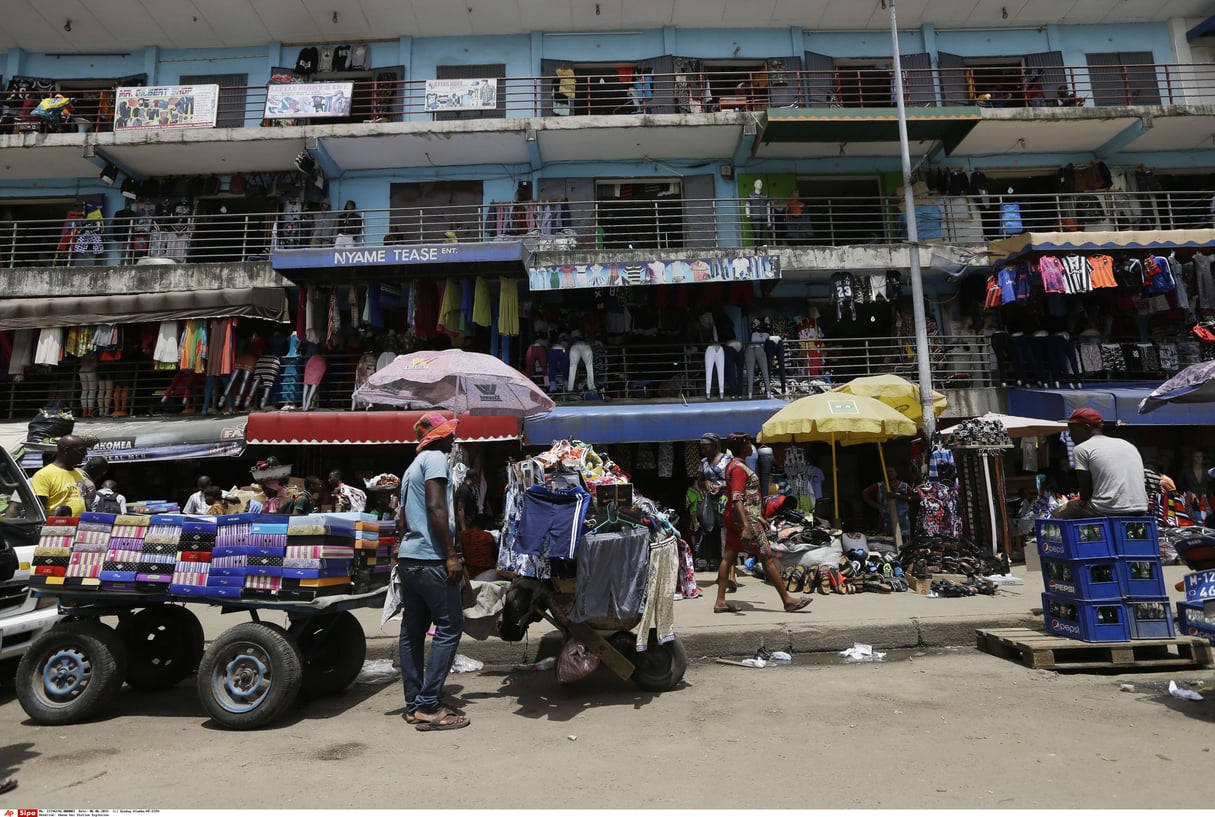 Dans les rues d’Accra, en juin 2015. © Sunday Alamba/AP/SIPA