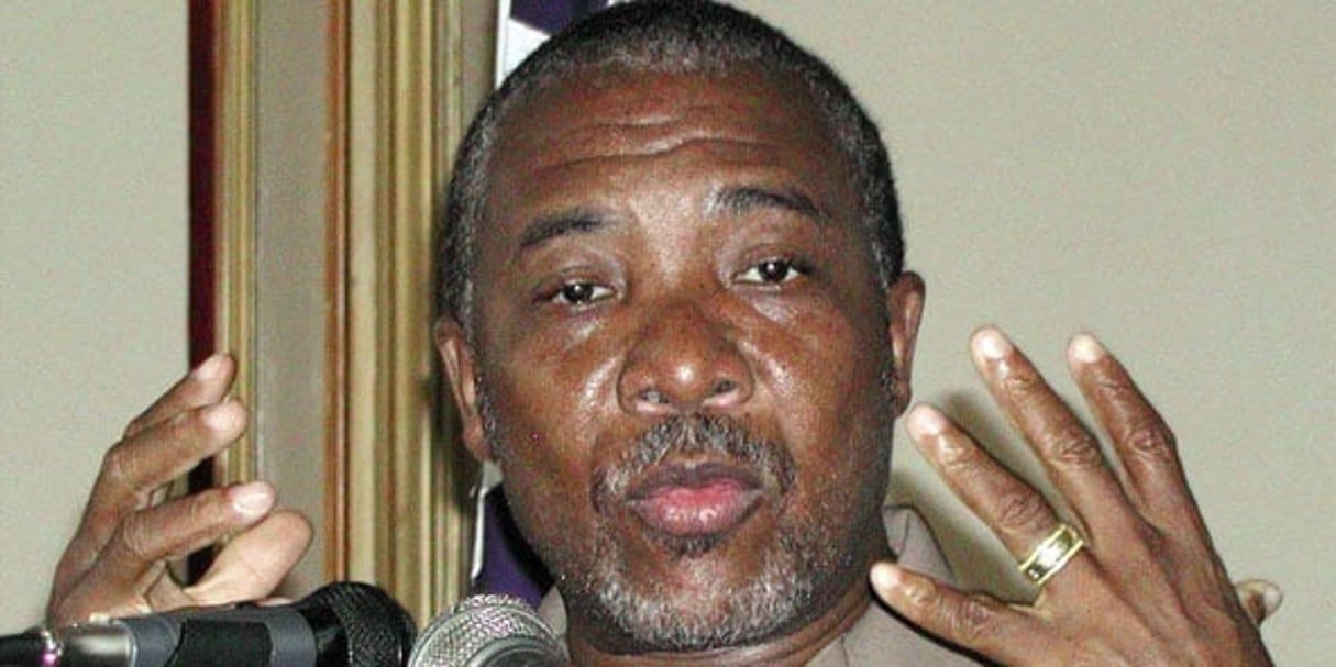 L’ex-président libérien Charles Taylor, en 2003. © PEWEE FLOMOKU/AP/SIPA