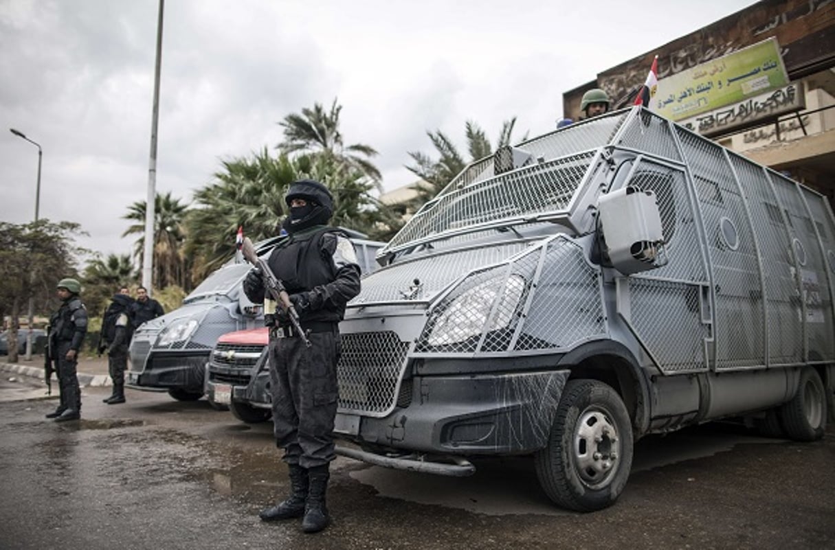 La police égyptienne au Caire en 2011. Photo d’illustration. © AP/SIPA