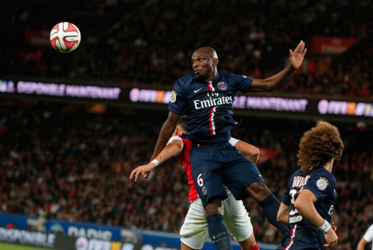 Zoumana Camara au Parc des Princes lors d’un match PSG-Monaco le 5 octobre 2014. © Thibault Camus/AP/SIPA