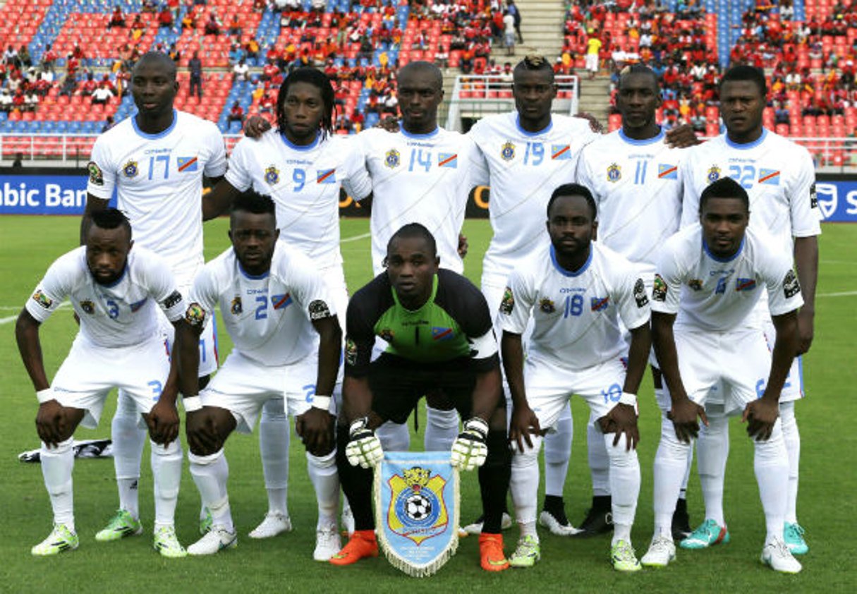 L’équipe de la RDC en 2015. © Themba Hadebe/AP/SIPA
