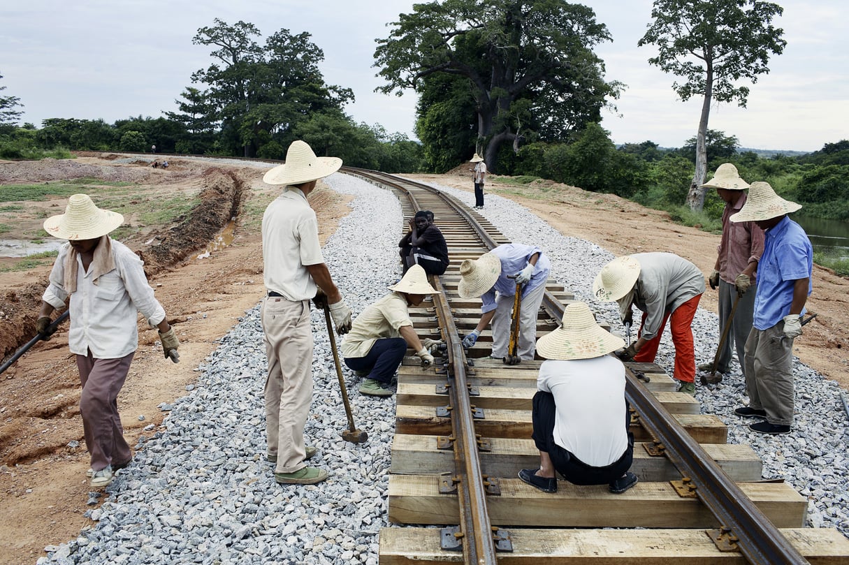 Ouvriers chinois en 2007 à Dondo, à 200 kilimètres de Lunanda. &copy; Per-Anders Pettersson/Getty Images/AFP