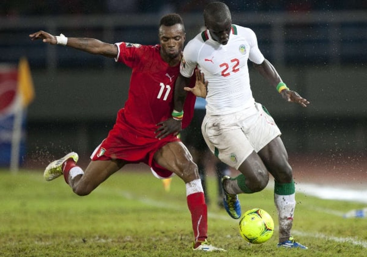 Cheikh Mbengue joue à Saint-Etienne. Il sera au Gabon pour la CAN. © Ariel Schalit/AP/SIPA