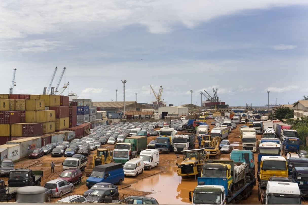 Vue du port de Lomé. © Jacques TORREGANO pour Jeune Afrique