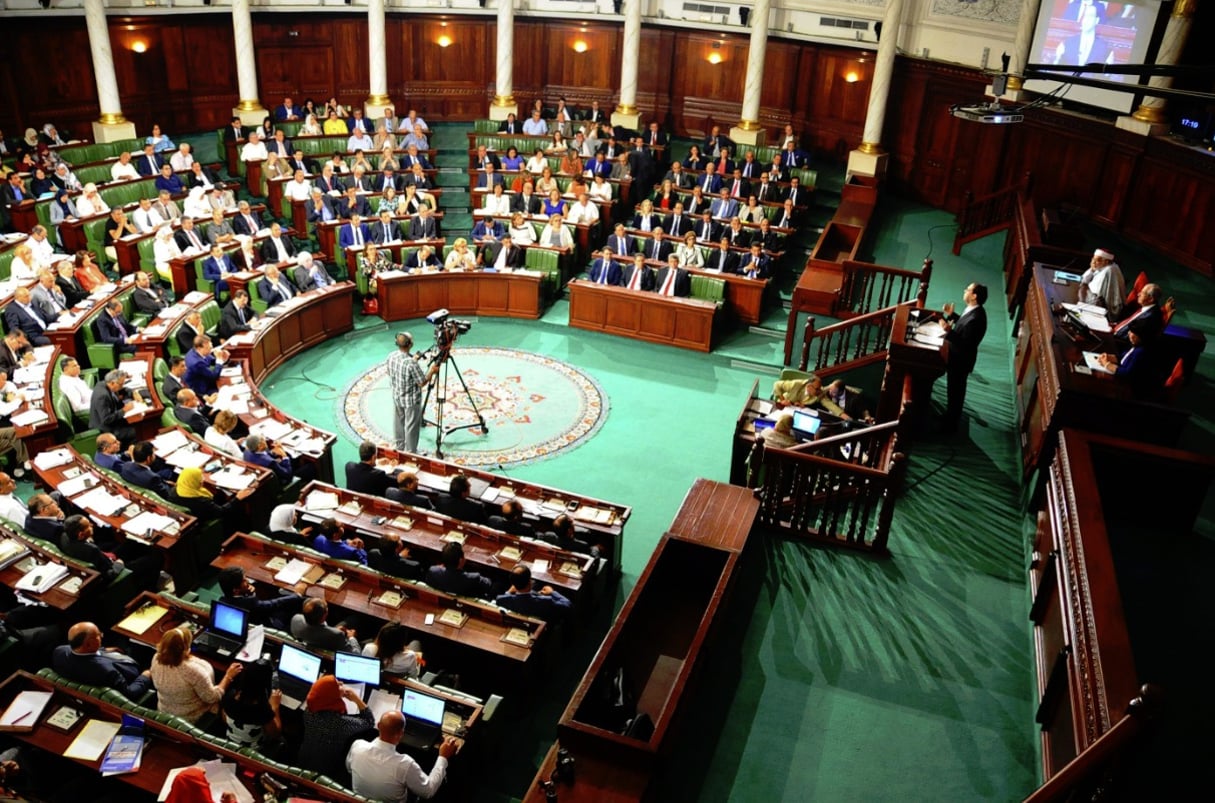 L’Assemblée nationale tunisienne. © Riadh Dridi/AP/SIPA