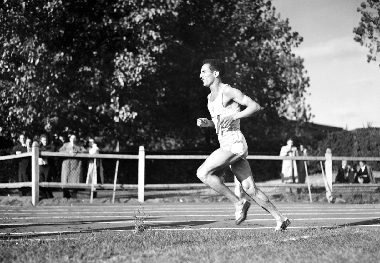 L’athlète, « colérique 
et attachant », 
en 1950. © AFP
