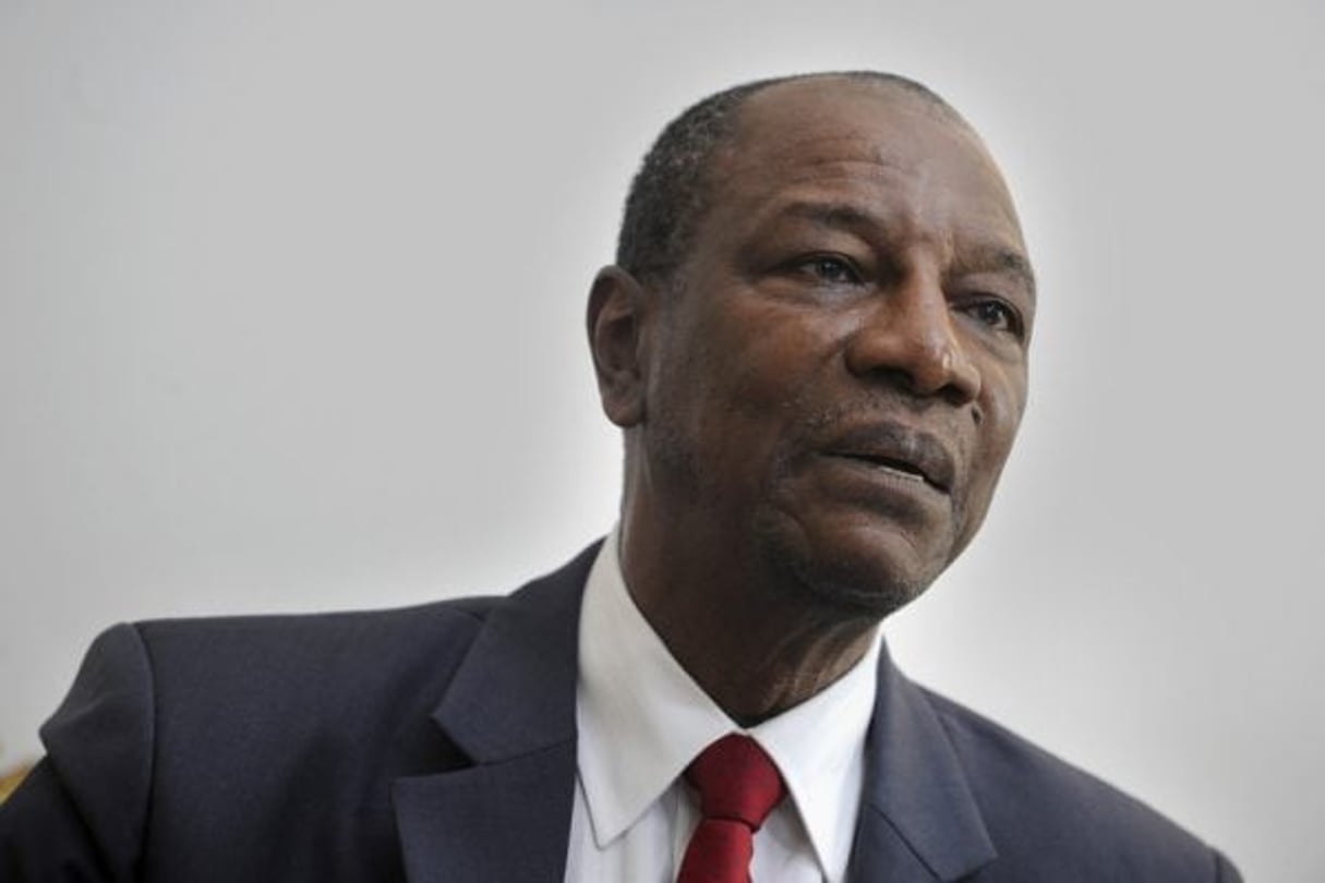 Alpha Condé, président de la République guinéenne à Paris, le 30 juin 2012. © Vincent Fournier/Jeune Afrique