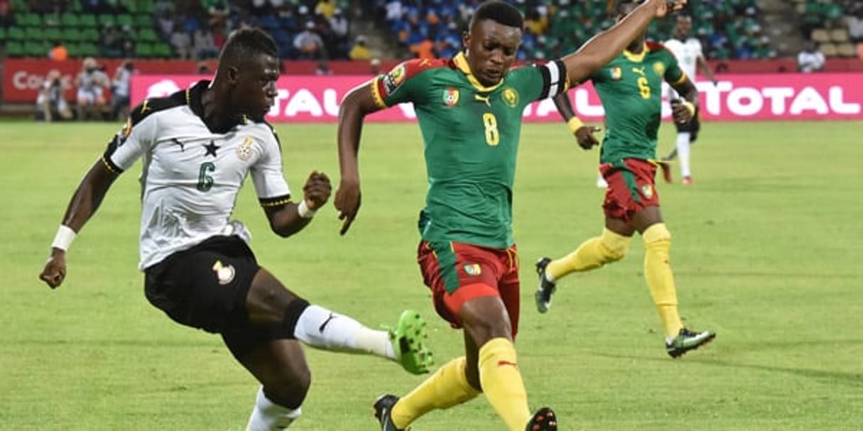 Le Ghana face au Cameroun, jeudi 2 février 2017, en demi-finale de la CAN. © AFP