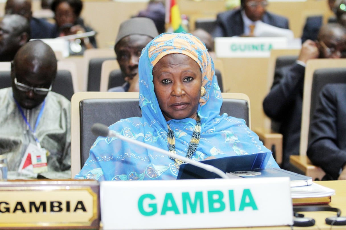 La vice-présidente de Gambie, Fatumata Jallow Tambajang, à la réunion de l’Union africaine, le 30 janvier 2017. © African Union Commission