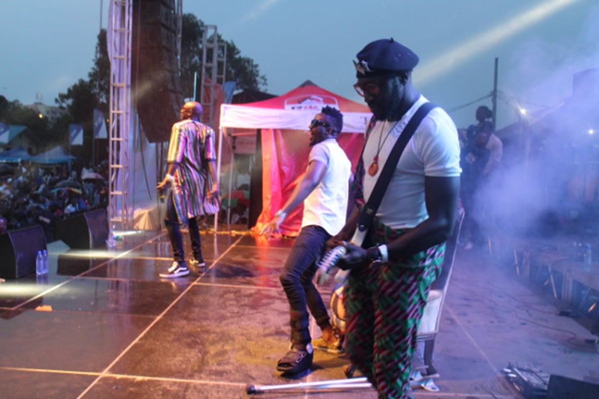 Le show de Sauti Sol au festival Amani, le 12 février 2017 à Goma, dans l’est de la RDC. © Trésor Kibangula/J.A.