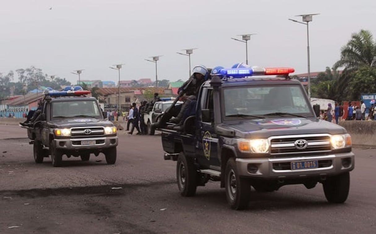 Opération de police en RDC en septembre 2016. © John Bompengo/AP/SIPA