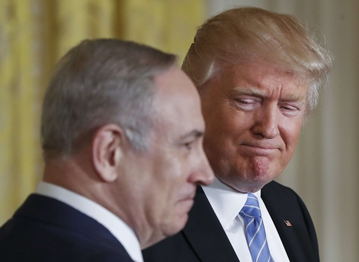 Rencontre entre Trump et Netanyahu ce 15 février 2017 à Washington. © Pablo Martinez Monsivais/AP/SIPA