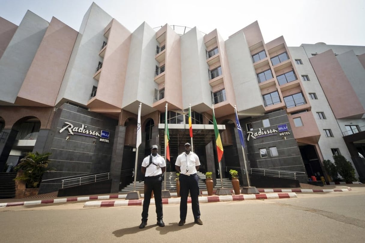 L’Hôtel Radisson Blu de Bamako (Mali), le 13 mai 2016. © DAOU Bakary Emmanuel pour JA