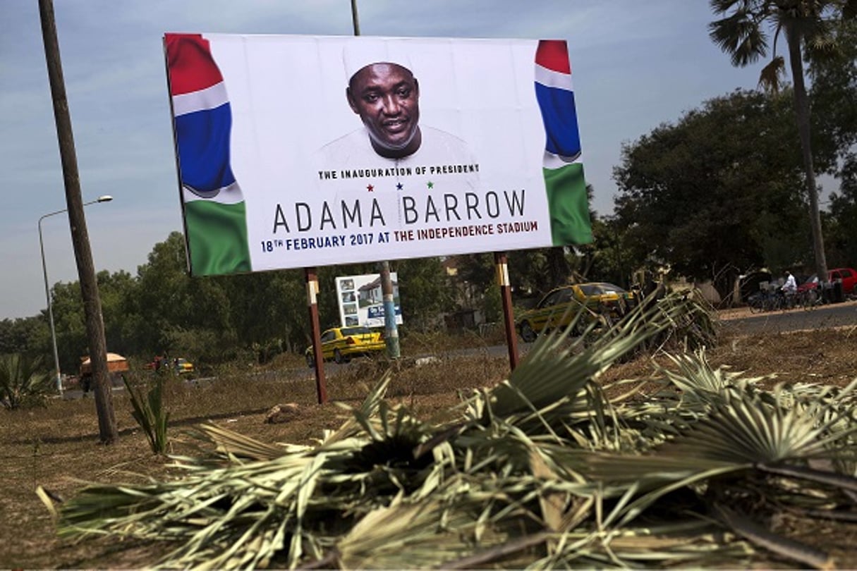 Appel à l’investiture du 18 février du nouveau président gambien Adama Barrow, Serrukunda, Gambie, le 27 janvier 2017. © Jerome Delay/AP/SIPA