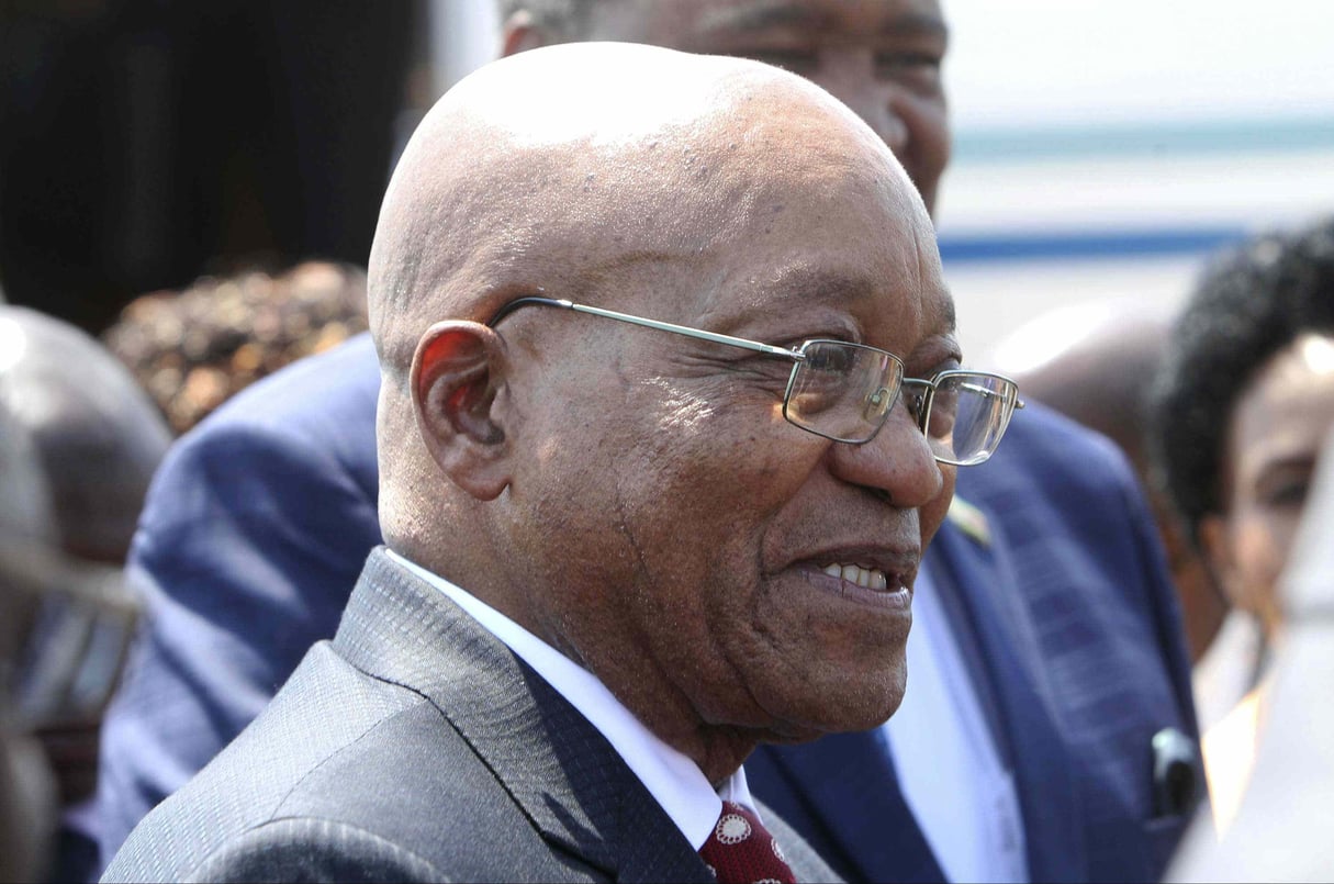Le président Jacob Zuma, en visite au Zimbabwe en novembre 2016. © Tsvangirayi Mukwazhi/AP/SIPA