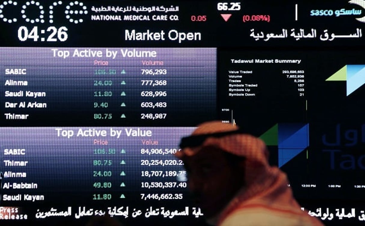 La bourse de Riyad, en Arabie Saoudite, le 15 juin 2015. © Hasan Jamali/AP/SIPA
