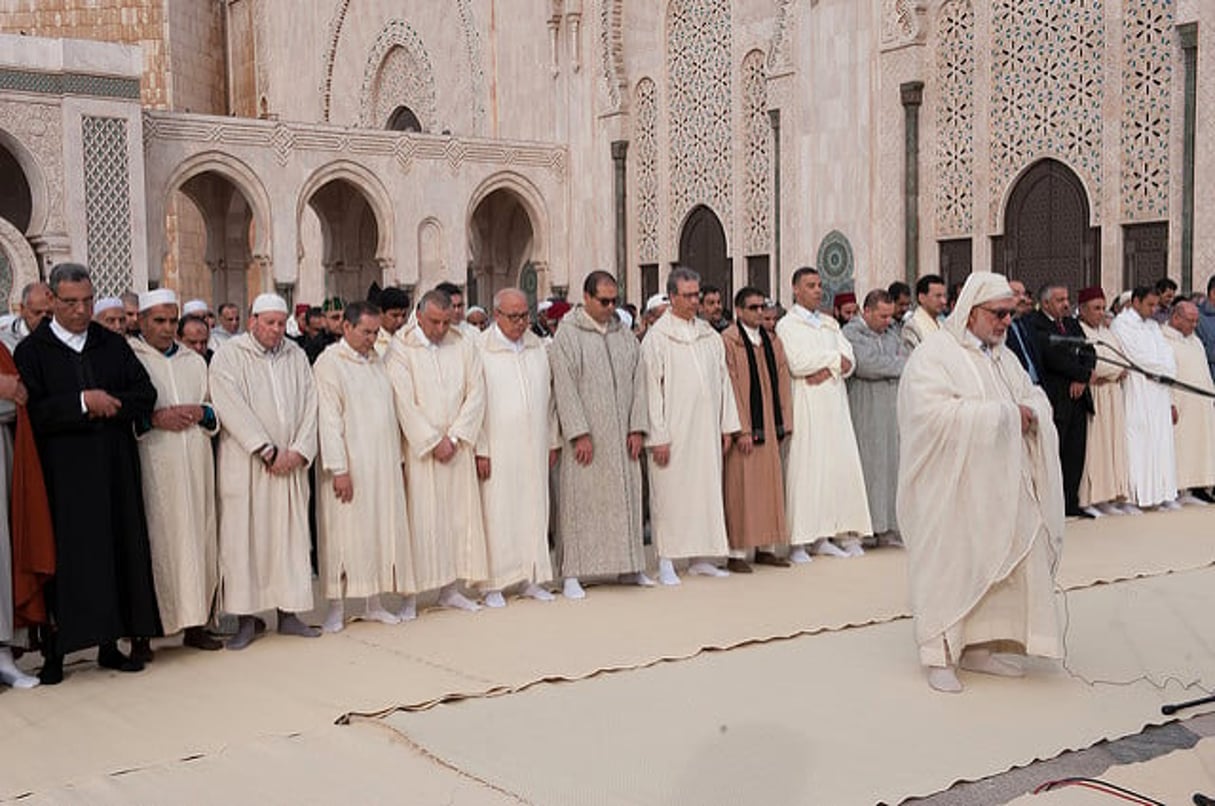 Prière à la mosquée Hassan II à Casablanca, au Maroc, en janvier 2014. © mustapha ennaimi/Flickr
