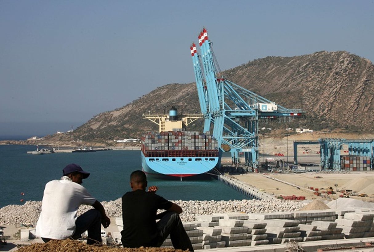 Vue du port de Tanger Med. © Abdeljalil Bounhar/AP/SIPA