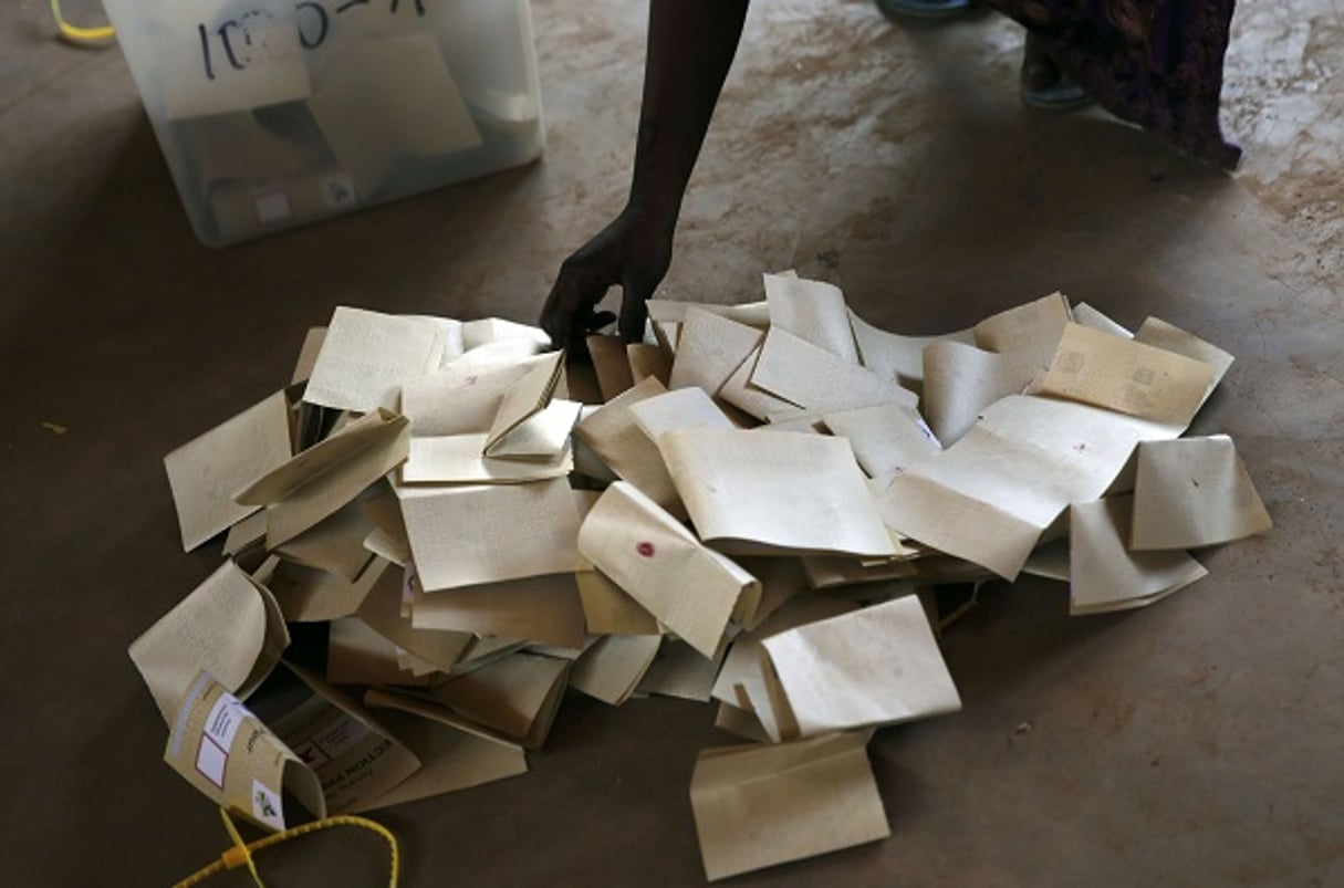 Pendant les élections de février 2016, à Bangui, en Centrafrique (illustration). © Jerome Delay/AP/SIPA