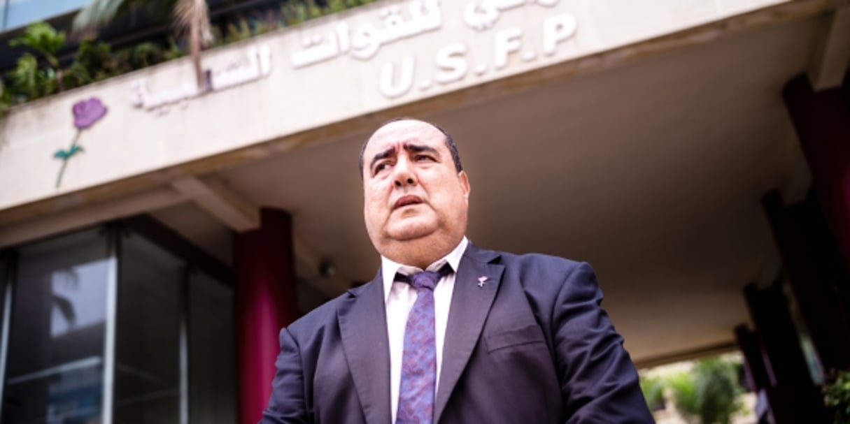 Driss Lachdar, premier secrétaire de l’USFP à Rabat le 9 septembre 2016 © Alexandre Dupeyron pour JA